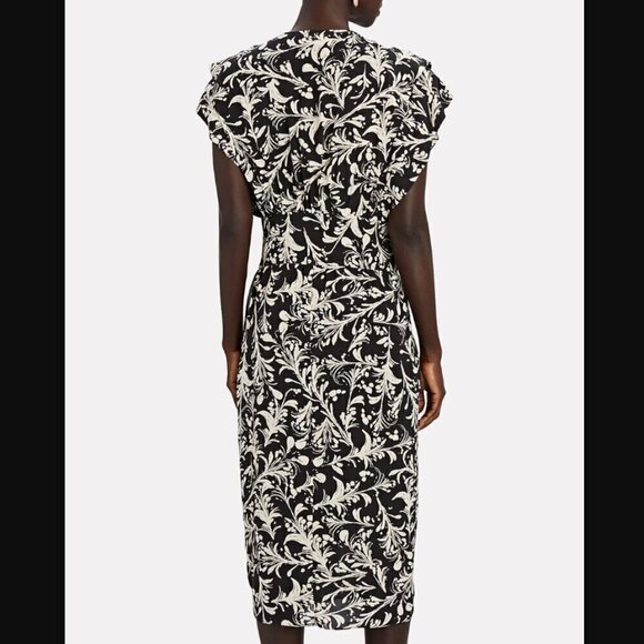 Isabel Marant Étoile Omeya Midi Dress V Neck Size 36 / US 6 - Picture 2 of 9